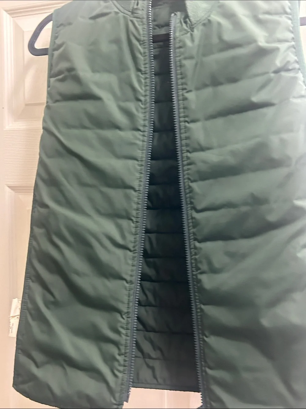 J. Crew Quilted Green Puffer Vest